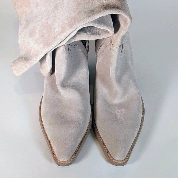 Dolce vita Cream ankle and knee high boots. Size 8.5, slight heels for com… - Picture 1 of 4